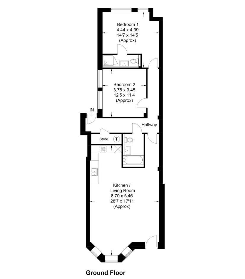 Stunning 2 Bed Apartment Sea Views And Parking Вётинг Экстерьер фото